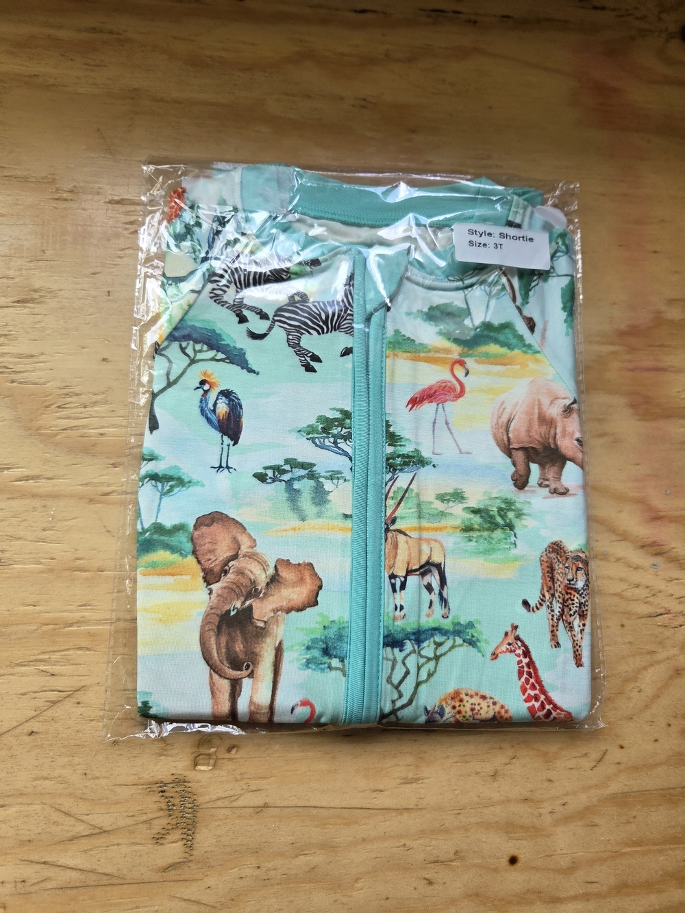 3T Bamboo Safari Zip-up Shortie